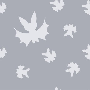 Büyük ve küçük yarasa siluetlerinden oluşan kusursuz bir Cadılar Bayramı deseni. Albüm, tekstil ve parmak izleri için mükemmel. Dekor ve tasarım için el çizimi vektör çizimi.