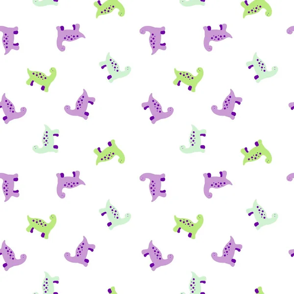 Patrón Inconsútil Dinosaurios Con Manchas Multicolores Diseño Para Camisetas Textiles — Foto de Stock