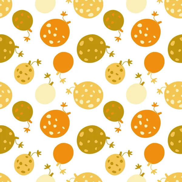 Elle çizilmiş, dikişsiz kavun deseni. Tişört, tekstil ve parmak izleri için mükemmel. Dekor ve tasarım için karalama çizimi.