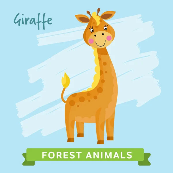 Giraffe Raster, forest animals. — Stock Photo, Image