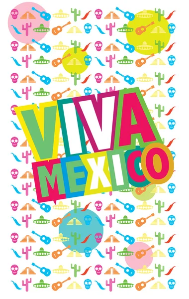 Viva Mexico, raster — Stock Photo, Image