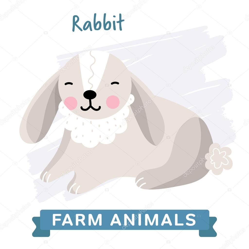 Rabbit isolated, raster. Stock Photo by ©studioworkstock 103811784