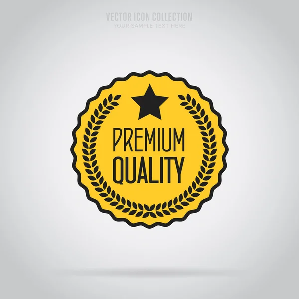 Premium-Qualität isolierte Plakette oder Etikett, Vektor — Stockvektor