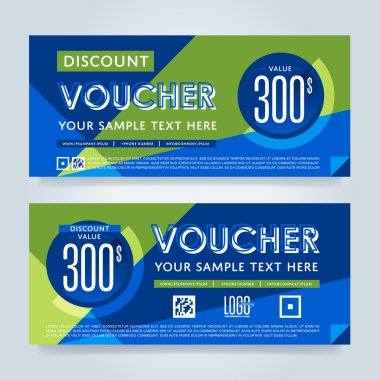 Hediye çeki şablon, vektör düzeni