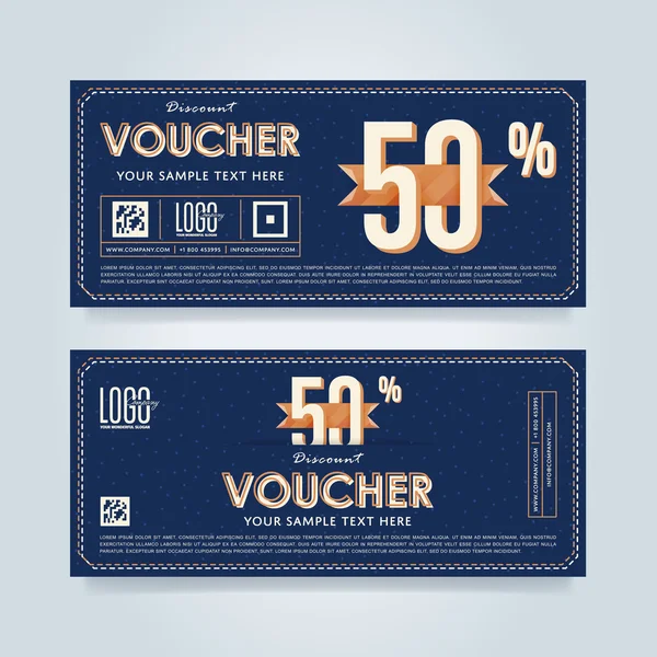 Gift voucher sjabloon, vector lay-out — Stockvector