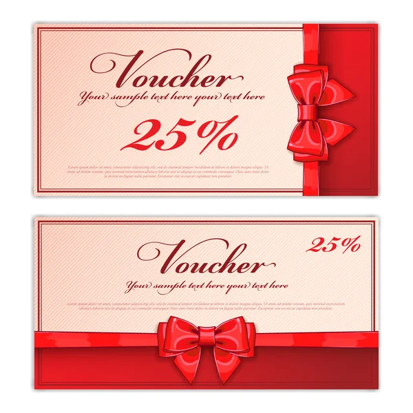 Gift voucher sjabloon, vector lay-out — Stockvector