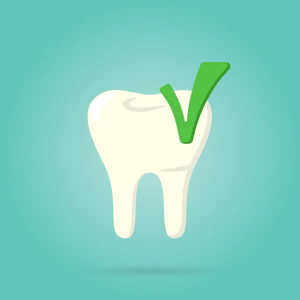 Logotipo dental aislado, vector — Vector de stock