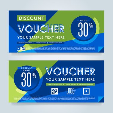 Hediye çeki şablon, vektör düzeni