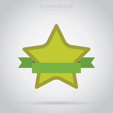 Soyut izole rozet, etiket veya etiket, vektör