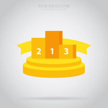 Kazanan izole rozet, etiket veya etiket, vektör