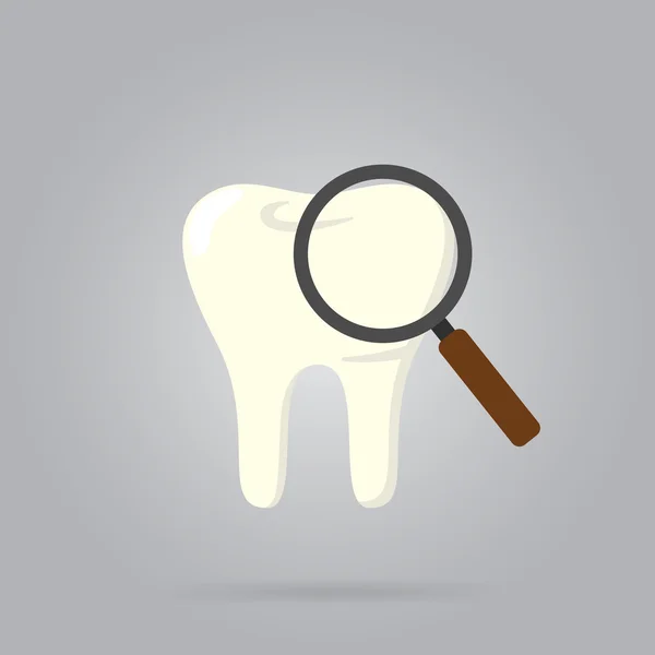 Logotipo dental aislado, vector — Vector de stock