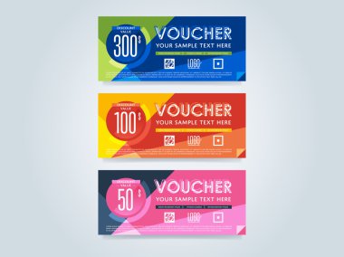 Hediye çeki şablon, vektör düzeni