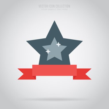 Kazanan izole rozet, etiket veya etiket, vektör