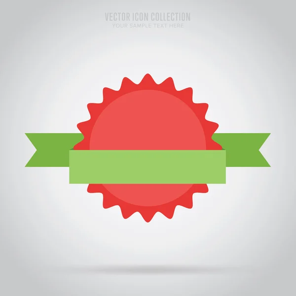 Abstract isolated badge, label or sticker, vector — Stock Vector