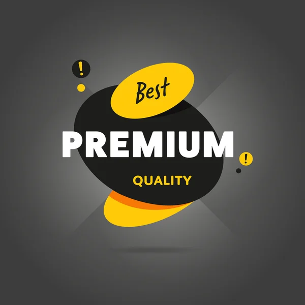 Banner aislado de calidad premium — Vector de stock
