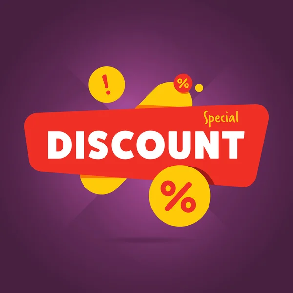 Special discount advertisement promo banner — Stock Vector