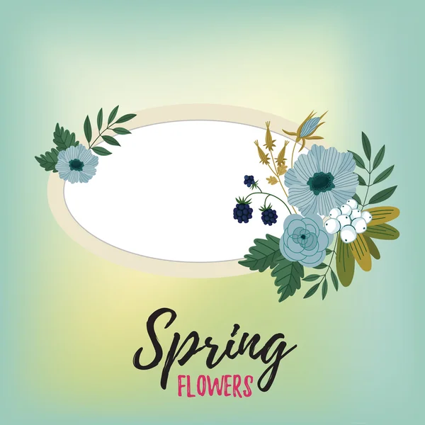 Flowers isolated vector — Stock Vector