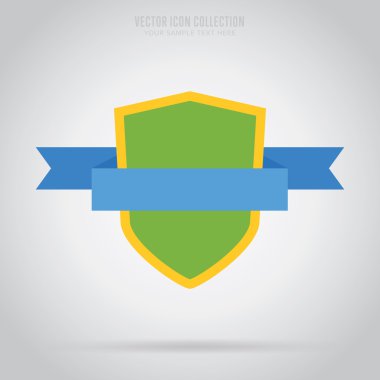 Soyut izole rozet, etiket veya etiket, vektör