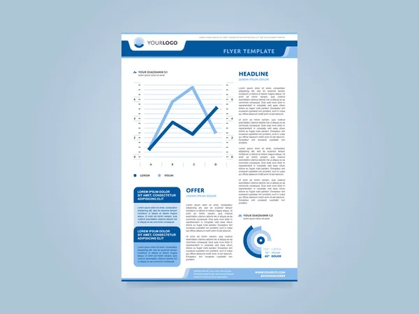 Brochure design template — Stock Vector