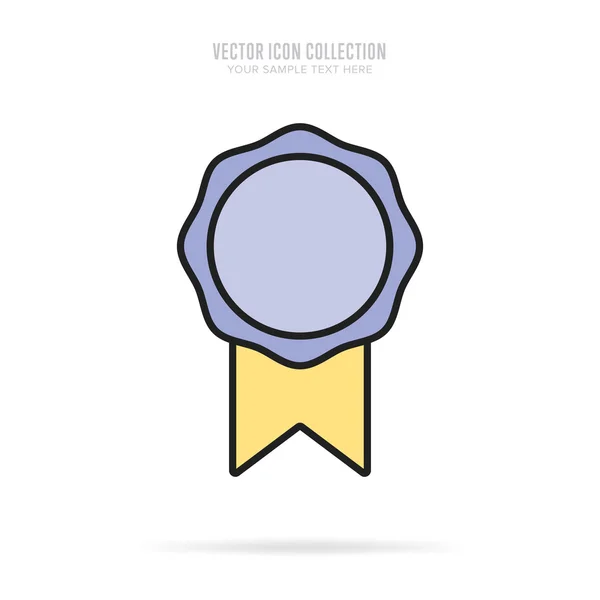 Premios iconos aislados con sombra — Vector de stock