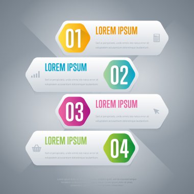 Strage şablon Infographics iş kavramı.