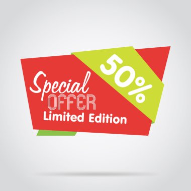 Soyut izole rozet, etiket veya etiket, vektör