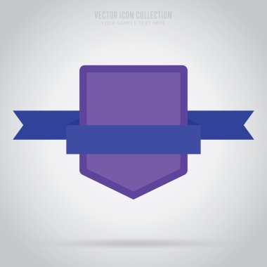 Soyut izole rozet, etiket veya etiket, vektör