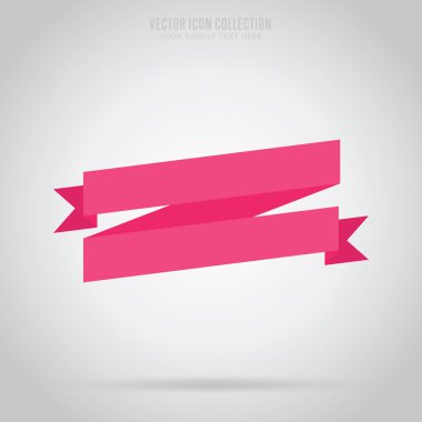 Soyut şerit etiket, izole vektör.