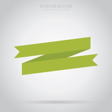 Soyut şerit etiket, izole vektör.