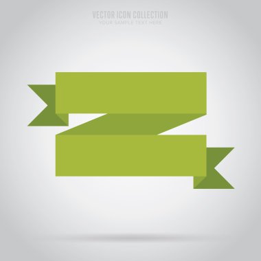 Soyut şerit etiket, izole vektör.