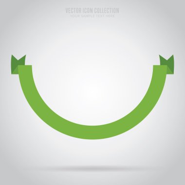 Soyut şerit etiket, izole vektör.