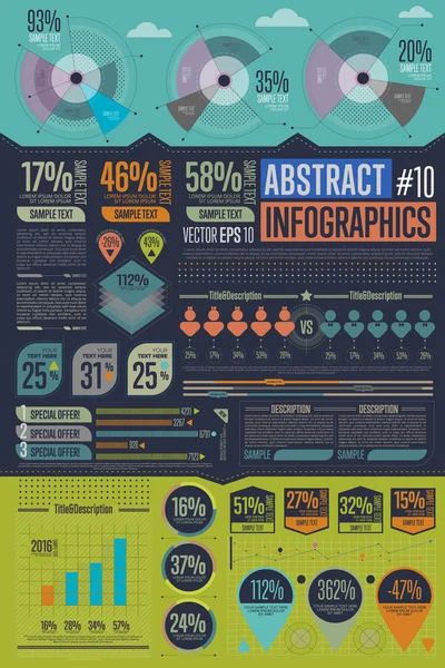 Abstrakte infografische Vektorelemente. Grafik, Symbol. — Stockvektor