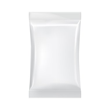 Boş ambalaj şablon mockup beyaz izole.