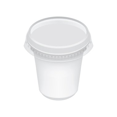 Boş ambalaj şablon mockup beyaz izole.