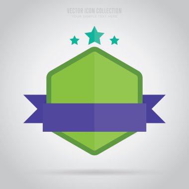 Soyut izole rozet, etiket veya etiket, raster