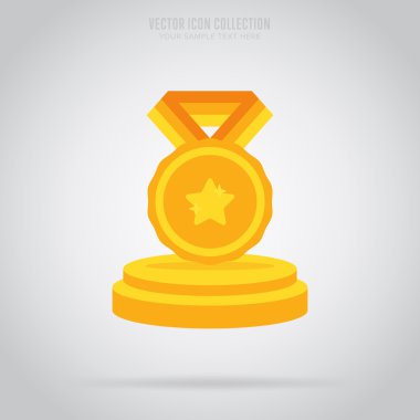 Kazanan izole rozet, etiket veya etiket, raster