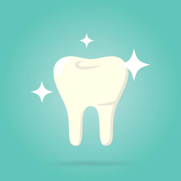 Tooth logo isolated, raster — Stock Photo, Image