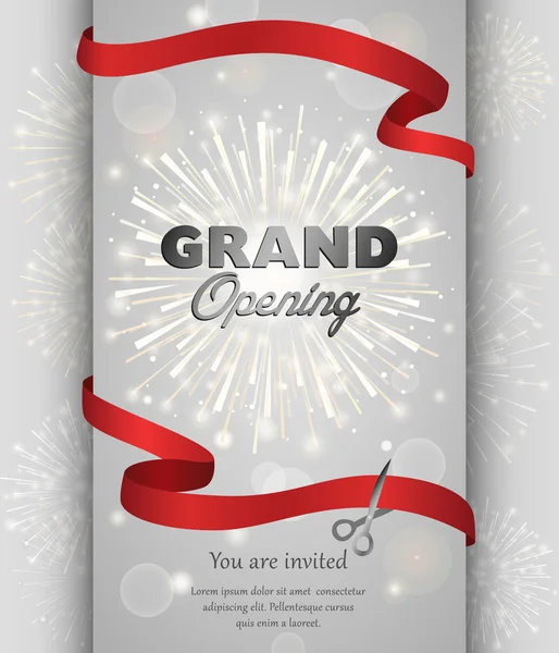 Grand opening banner ontwerp vectorillustratie — Stockvector