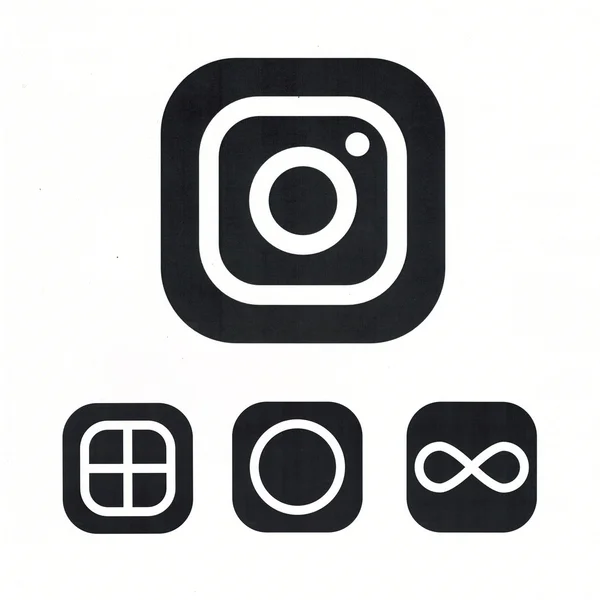 MOSCOW, RÚSSIA - Maio 14, 2016: Nova câmera logotipo Instagram. Instagram - aplicativo gratuito para compartilhar fotos e conteúdo de mídia de uma rede social . — Fotografia de Stock