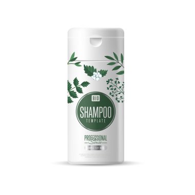 Organik kozmetik markası şablon ambalaj