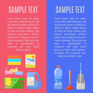 Afiş vektör çizim simgeleri Temizleme