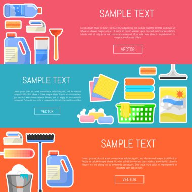 Afiş vektör çizim simgeleri Temizleme