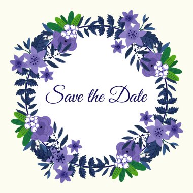 Tarihi çiçek dekorasyon kartı kaydetmek