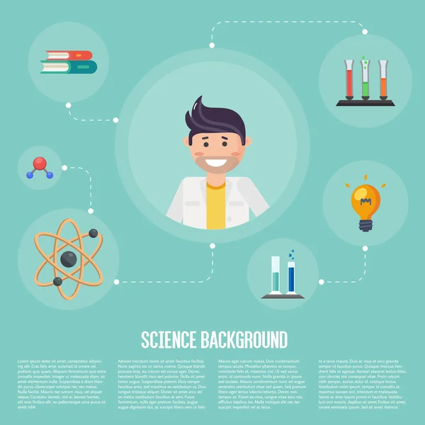 Bildung Infografik Konzept Symbol — Stockvektor