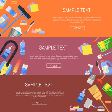 Afiş vektör çizim simgeleri Temizleme