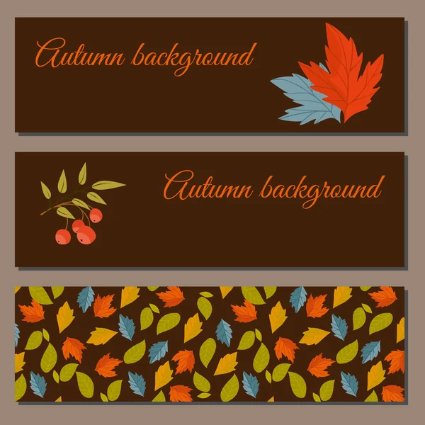 Herfst achtergrond vector illustratie — Stockvector