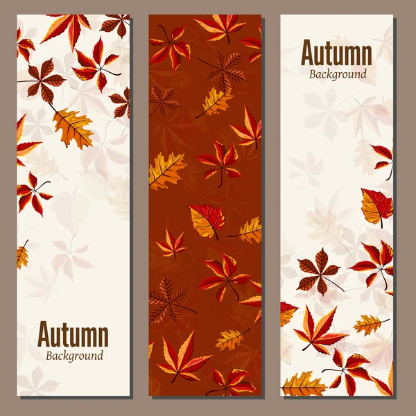 Herfst achtergrond vector illustratie — Stockvector