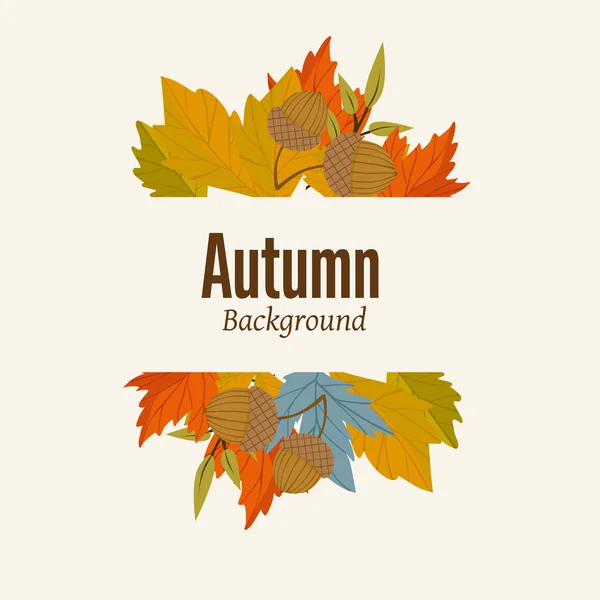 Illustration vectorielle de fond automne — Image vectorielle