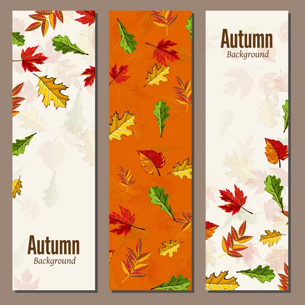 Herfst achtergrond vector illustratie — Stockvector