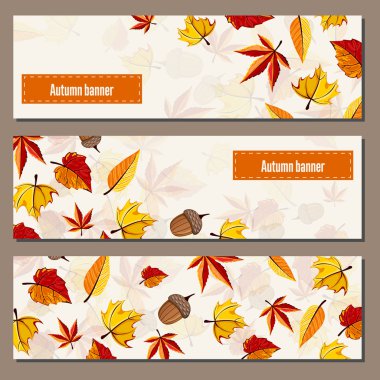 Sonbahar arkaplan vektörü çizimi